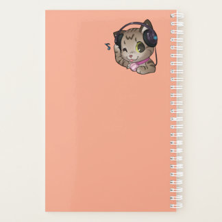 Cuaderno de música cute anime gato プランナー手帳