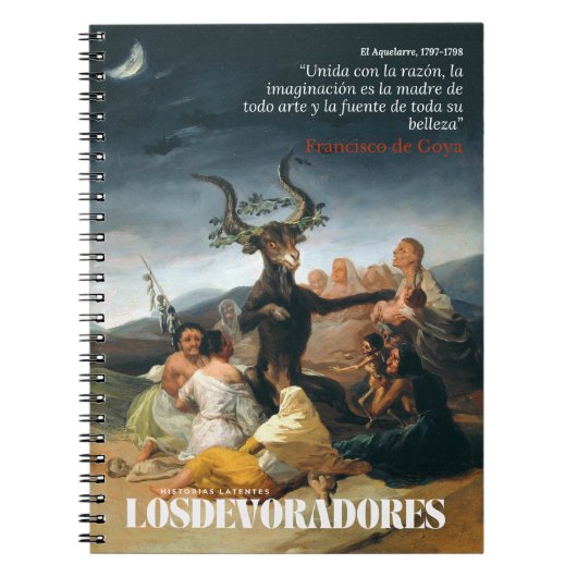 Cuaderno de notas Francisco de Goya, El Aquelarre ノートブック (正面)