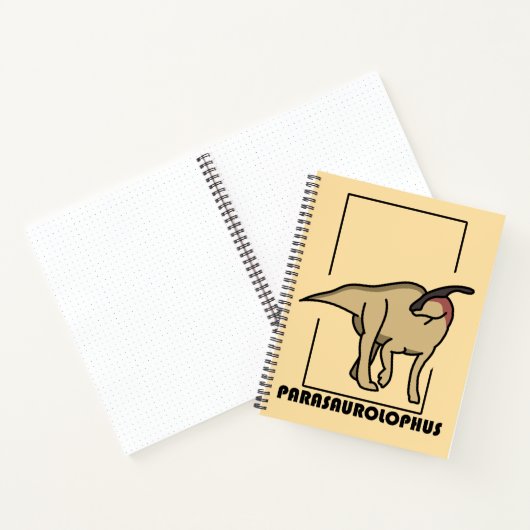 Cuaderno diseño dinosaurio Parasaurolophus ノートブック (内部)