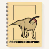 Cuaderno diseño dinosaurio Parasaurolophus ノートブック (正面)