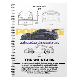Cuaderno diseño Plantilla porsche  ノートブック