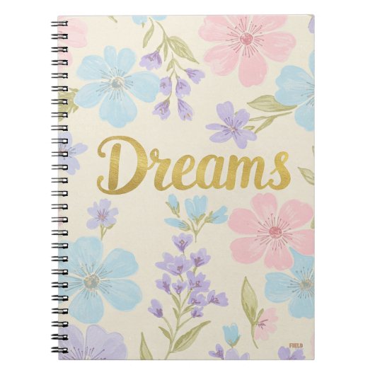 Cuaderno Dreams Floral Pattern ノートブック (正面)