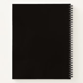 Cuaderno elegante con mariposa dorada minimalista ノートブック (裏面)