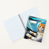 Cuaderno en espiral con diseño gato genial. ノートブック (内部)