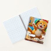 Cuaderno en espiral con lindo diseño gato. ノートブック (内部)
