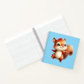 Cuaderno espiral con diseño de linda ardilla ノートブック (内部)