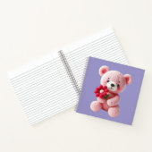 Cuaderno espiral con diseño de lindo osito ノートブック (内部)