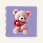 Cuaderno espiral con diseño de lindo osito ノートブック (正面)