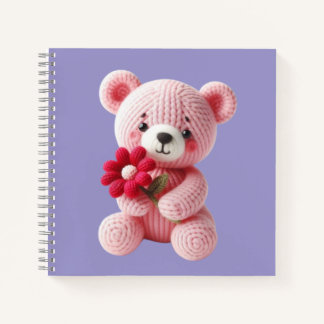 Cuaderno espiral con diseño de lindo osito ノートブック