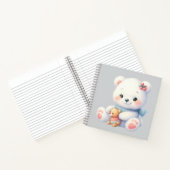 Cuaderno espiral con diseño de lindo osito ノートブック (内部)