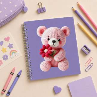 Cuaderno espiral con diseño de lindo osito ノートブック