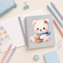 Cuaderno espiral con diseño de lindo osito ノートブック