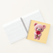Cuaderno espiral con diseño de lindo osito ノートブック (内部)