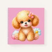 Cuaderno espiral con diseño de lindo perrito ノートブック (正面)