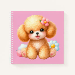 Cuaderno espiral con diseño de lindo perrito ノートブック