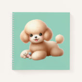 Cuaderno espiral con diseño de lindo perrito ノートブック (正面)