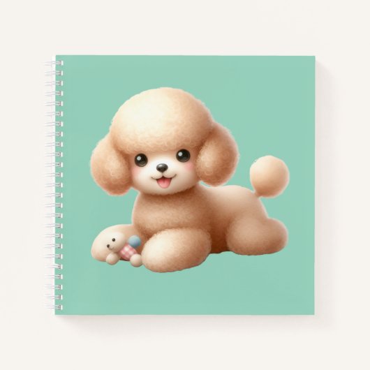 Cuaderno espiral con diseño de lindo perrito ノートブック (正面)
