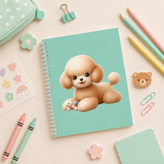 Cuaderno espiral con diseño de lindo perrito ノートブック
