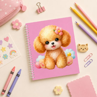 Cuaderno espiral con diseño de lindo perrito ノートブック