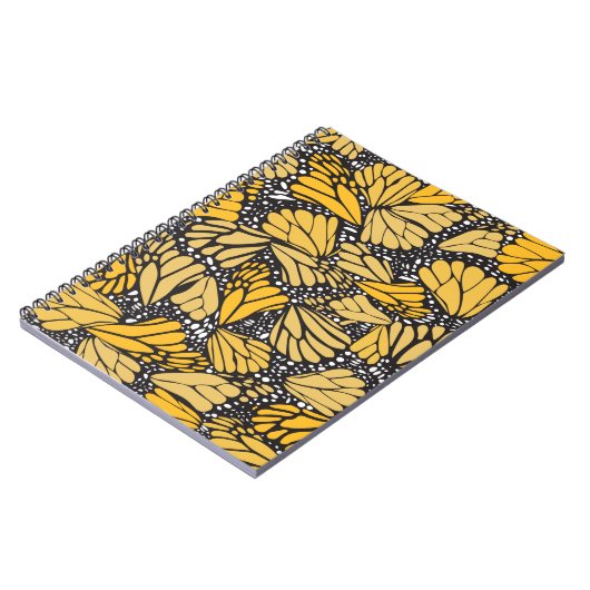 Cuaderno estampado mariposa monarca ノートブック (左側)