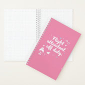 Cuaderno "Flight Attendant Off Duty" -Pink Edition ノートブック (内側)