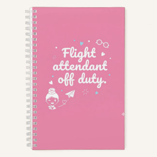 Cuaderno "Flight Attendant Off Duty" -Pink Edition ノートブック