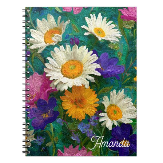 Cuaderno Flores Inspiración Vincent van Gogh ノートブック (正面)