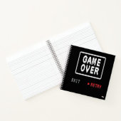 Cuaderno Game Over Retry Insert Coin ノートブック (内部)