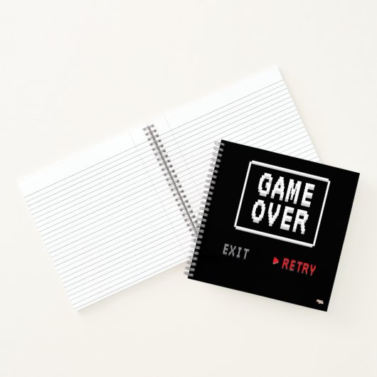 Cuaderno Game Over Retry Insert Coin ノートブック (内部)