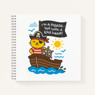 Cuaderno gato pirata – Diseño kawaii ノートブック