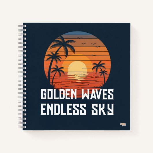 Cuaderno Golden Waves Endless Sky ノートブック (正面)