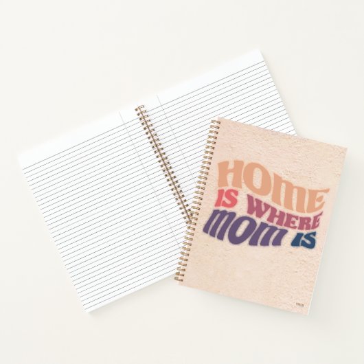 Cuaderno Home is Here Mom Is ノートブック (内部)