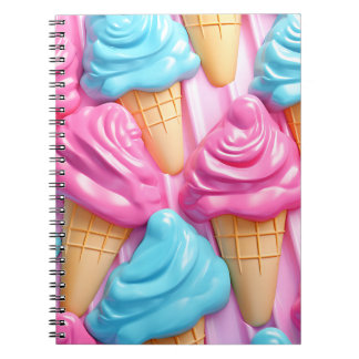 Cuaderno Ice Cream Kawaii Helados ノートブック