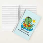 Cuaderno infantil espiral con dinosaurio veraniego ノートブック (内側)