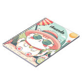 Cuaderno Kawaii Summer Cat ノートブック (左側)