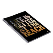 Cuaderno Life is Better at the Beach ノートブック (右側)