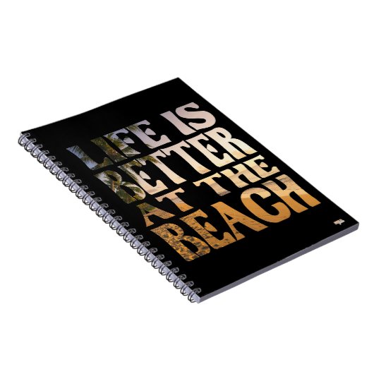 Cuaderno Life is Better at the Beach ノートブック (右側)