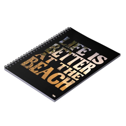 Cuaderno Life is Better at the Beach ノートブック (左側)