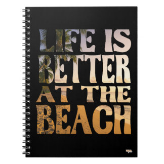 Cuaderno Life is Better at the Beach ノートブック