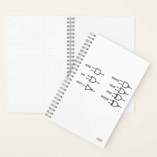 Cuaderno Logic Gates White ノートブック (内側)