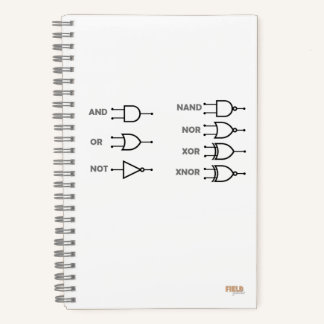 Cuaderno Logic Gates White ノートブック