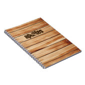 Cuaderno madera con portada personalizable ノートブック (右側)