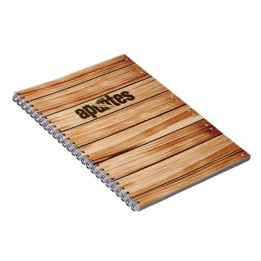 Cuaderno madera con portada personalizable ノートブック (右側)
