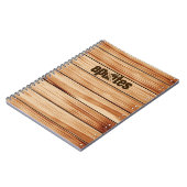 Cuaderno madera con portada personalizable ノートブック (左側)