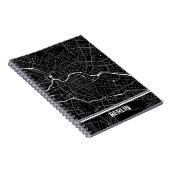 Cuaderno mapa minimalista de Berlín - Negro-blanco ノートブック (右側)