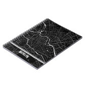 Cuaderno mapa minimalista de Berlín - Negro-blanco ノートブック (左側)