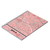 Cuaderno mapa minimalista de Berlín - Rosa-verde ノートブック (左側)