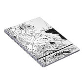 Cuaderno mapa minimalista Granada - Blanco-negro ノートブック (右側)