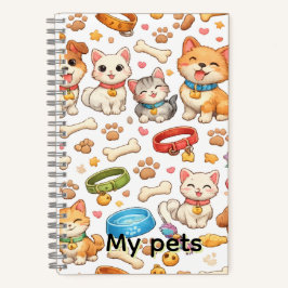 cuaderno masccotas ノートブック