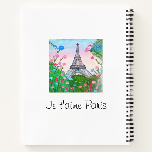 Cuaderno "Paris" ノートブック (裏面)